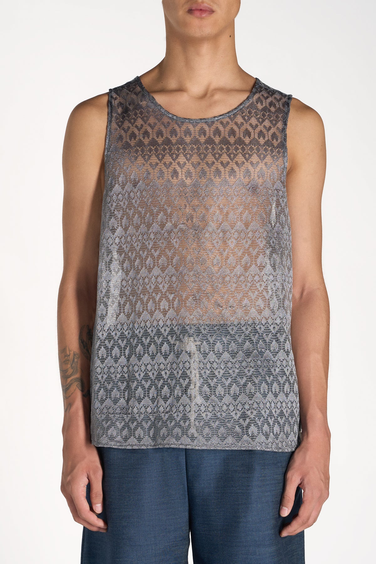 CANOTTA IN PIZZO GRIGIO
