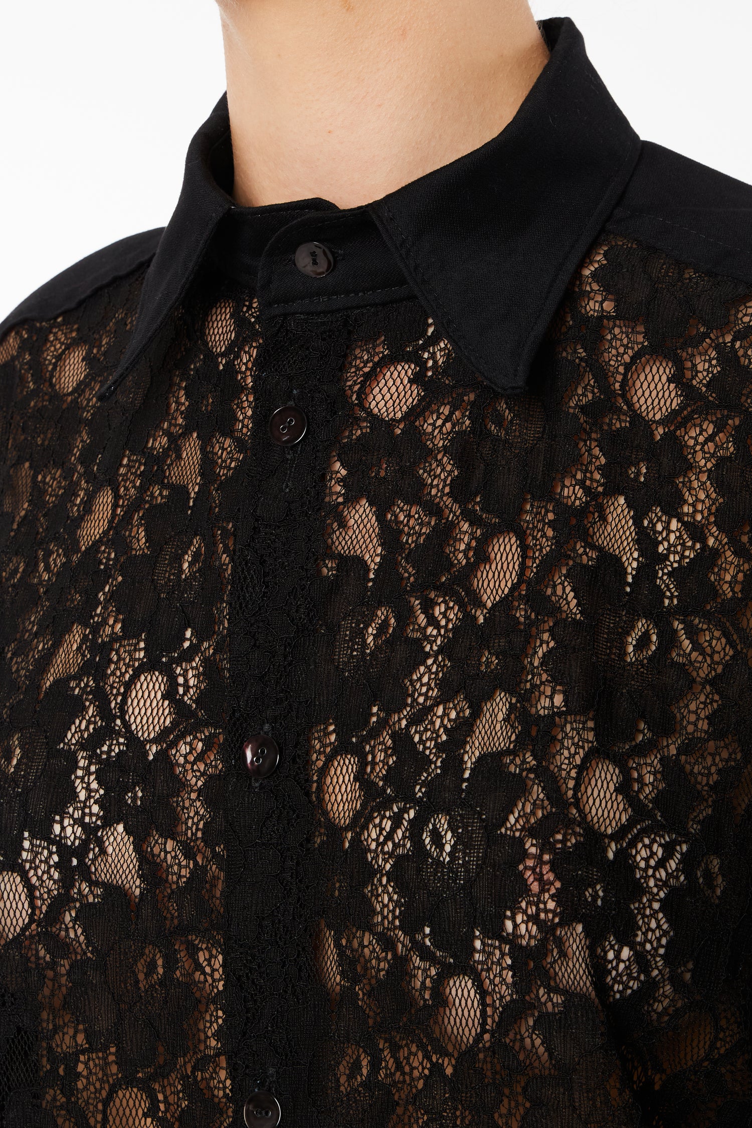 Camicia in Pizzo Nera
