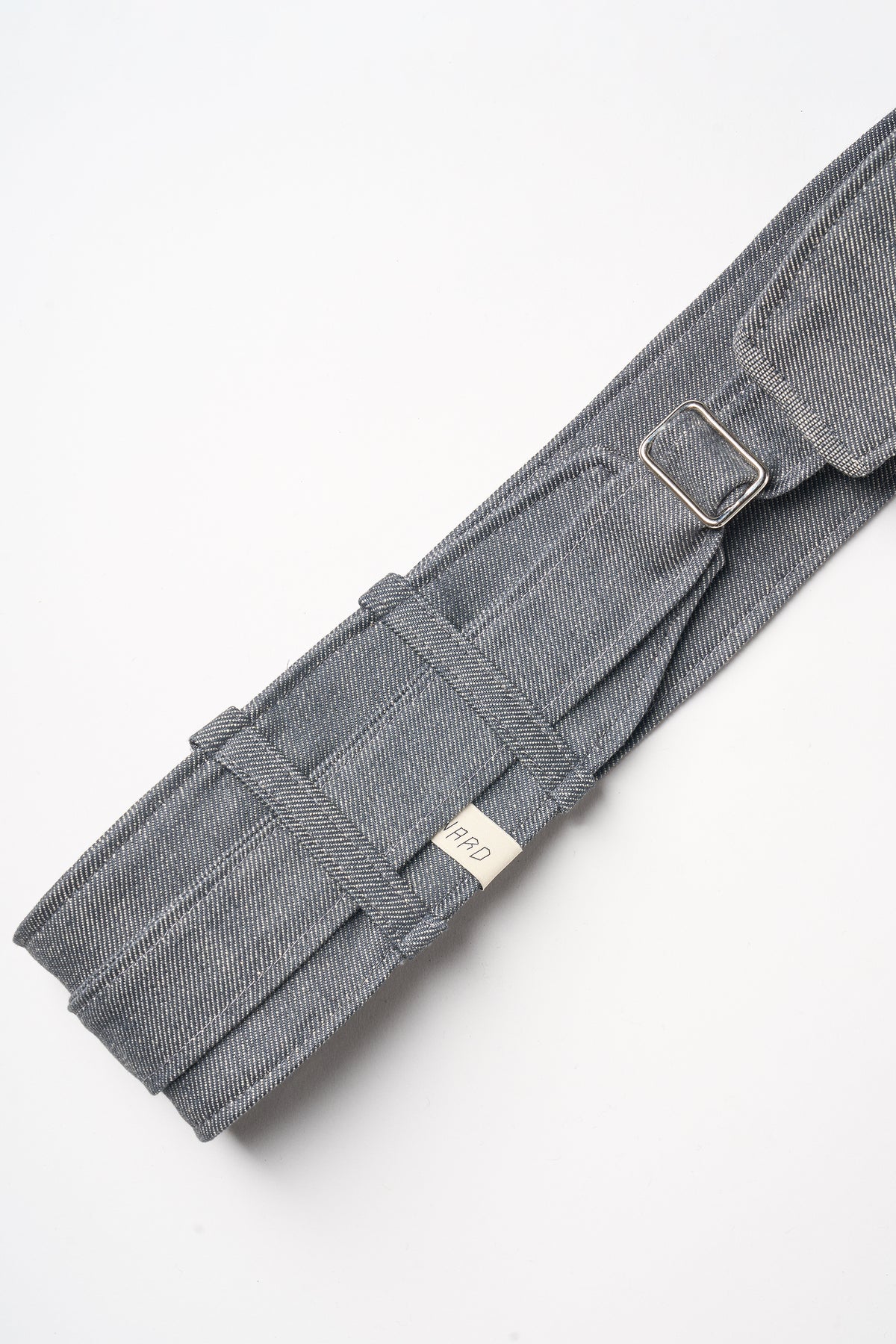 CINTURA REGOLABILE IN DENIM GRIGIO